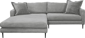 XXXLutz ROHOVÁ SEDAČKA, textil, sivá P & B - Sedačky - 002330003403