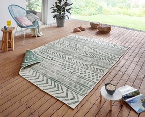 Obojstranný koberec Hanse Home Twin Supreme Biri zelený / krémový
