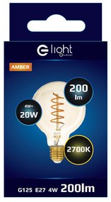 Dekoračná LED žiarovka E27 teplá 2700k 4w 320 lm