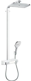 HANSGROHE Raindance Select E Showerpipe 360 ST 1jet termostatický sprchový systém, horná sprcha 360 x 190 mm, biela/chróm, 27288400