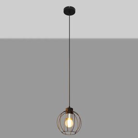 Luster na lanku STARLIGHT 1xE27/15W/230V čierna/strieborná