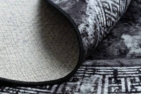 Koberec MIRO 51199.807 mramor / grécky, čierny / biely kruh