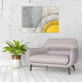 Sklenený obraz - Abstraktná maľba pláže N⁰3 (70x50 cm)