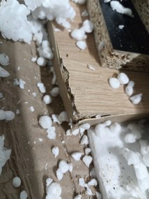 AKCIA Jedálenský stôl MADO čierny s doskou v dekore dub artisan 120x80cm II. akosť