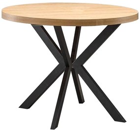 Rozkladací stôl Peroni 100/250x100cm doska/Oceľ – Dub Zlatý/čierny