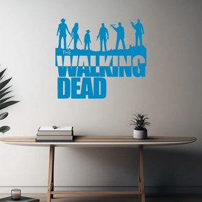 Veselá Stena Samolepka The Walking Dead Farba: modrá, Veľkosť: 80 x 71 cm