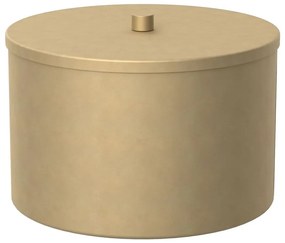 Luminex Úložná kovová krabica 12x17,5 cm zlatá LU8090