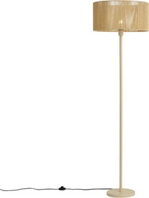Stojacia lampa béžová s tienidlom z papierového lana 50/50/25 - Simplo
