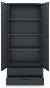 Megan Antracytowy - szuflada podwójna 195 cm