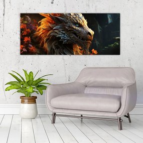 Obraz - Drak (120x50 cm)