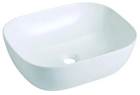 Bathco 4072 - Umývadlo na dosku OLEA 49x40 cm porcelán/biela
