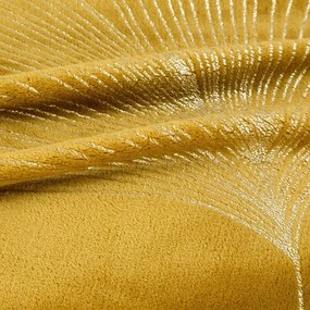 Dekorstudio Deka s rastlinným vzorom GINKO1 150x200cm - zlatá