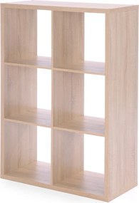 Regál Max, 3x2 priehradky, dub sonoma