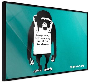 Artgeist Plagát - Angry Monkey [Poster] Veľkosť: 30x20, Verzia: Čierny rám