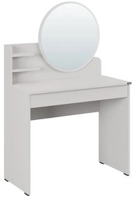Toaletný stolík Trinity 2 (biela) (so zrkadlom). Akcia -19%. Vlastná spoľahlivá doprava až k Vám domov. 1109420