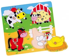 Puzzle s prekvapením Viga 59562 farma