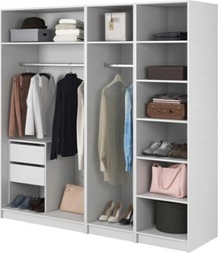 Šatníková skriňa Kasandra XIV (biela)