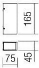 Redo 90114 - LED Vonkajšie nástenné svietidlo IVAR LED/7,6W/230V IP54 antracit