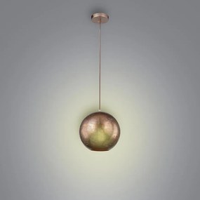 Závesné svietidlo guľa Ø25 cm 1x60W E27 medená