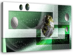 Obraz na plátně Abstraktní koule zelená - 100x70 cm