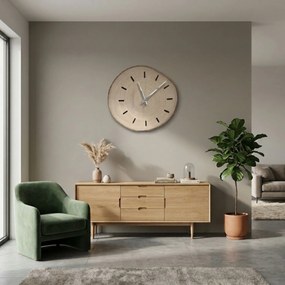 Nástenné hodiny z kmeňu stromu s originálnou kôrou  | KORRO: Amber - 3072 26-29 cm 4815-115591 KOR008