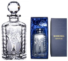 Onte Crystal Bohémia Crystal ručne brúsená karafa na whisky Exclusive 800 ml