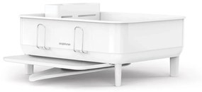 Simplehuman Odkvapkávač na riad Compact, oceľ, plast, FPP, biela