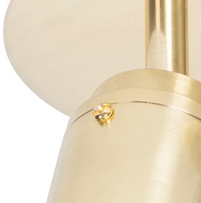 Moderné kúpeľňové bodové svetlo mosadzné 2-žiarovkové IP44 - Ducha