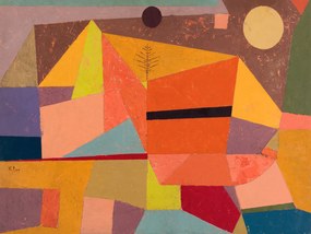 Obrazová reprodukcia Joyful Mountain Landscape - Paul Klee, (40 x 30 cm)