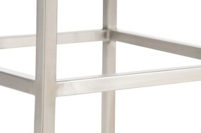 Barová stolička DS35899 nerez - Biela