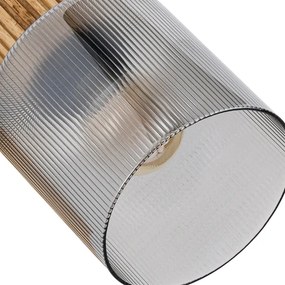 Brilagi - Bodové svietidlo HYGGE 3xE14/15W/230V kaučukovník/dymová