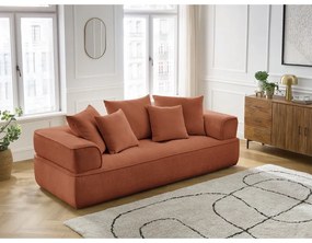 Terakotová ženilková pohovka 237 cm Whesley – Bobochic Paris