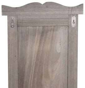 2x vešiaková stena s 3 vešiakmi 94453 - 109x28x3,5 cm, sivohnedá