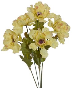 Dekoratívna kvetina 39 cm, s kvetmi 20 cm, kvet 7 cm, žltá