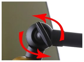 Nástenná lampička FUNDO 1xE27/40W/230V čierna/zlatá