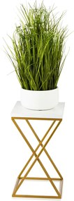STOJAN NA KVETINÁČ LOFT6 40X24X24 CM ZLATÁ/BIELA