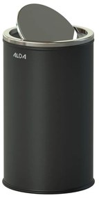 Odpadkový kôš s vekom, 18 l, čierna