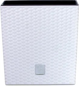 Plastový kvetináč DRTS265L 26,5 cm - biela