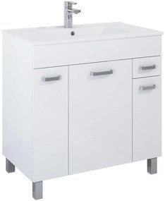 Kúpeľňová skrinka Uno Kyra 80 3D 1S white