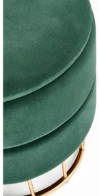 Taburet MINTY pr. 37 cm zelená/zlatá