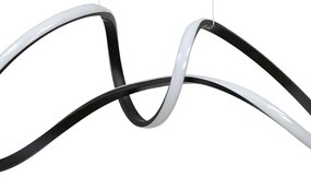 LED Luster na lanku TESORO LED/48W/230V čierna