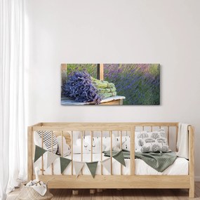 Obraz - Levanduľové zväzky (120x50 cm)