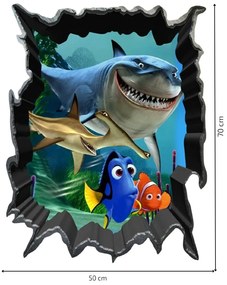 Samolepka na stenu "Hľadá sa Dory" 50x70cm