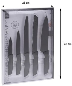Kuchynský nôž Black sada 5ks