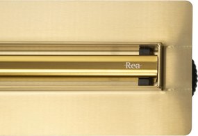 Rea Neox Slim Pro, odtokový žľab 60cm, zlatá lesklá, REA-G2717