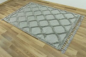 Koberec Berber 6844 l. 3D svetlosivý