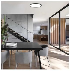 LED Stropné svietidlo FLORI LED/22W/230V 4000K čierna pr. 42 cm