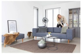 Čierny konferenčný stolík WOOOD Ivar, ⌀ 56 cm