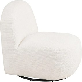 Krémovobiele otočné kreslo Milo – House Nordic