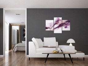 Obraz - Purple fluid art (90x60 cm)